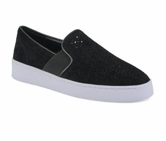 Vionic Womens Kani Slip On Loafer In Black Suede