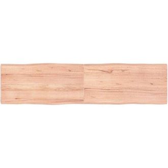 vidaXL Piano Tavolo Marrone Chiaro 160x40x(2-4) cm Rovere Non Trattato - Vidaxl