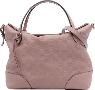 Gucci Pre-owned Gucci Medium Guccissima Bree Fold Over Tote 353120 520981