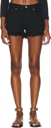 Pistola Denim Gigi Low Rise Short In Black