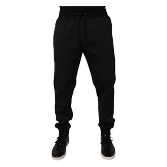 Dolce & Gabbana Heren, Broeken, Zwart, Maat: S Poliester