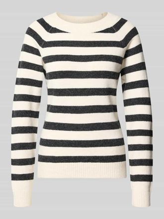 Vero Moda Regular Fit Pullover mit Streifen Modell DOFFY in Black, Gr&ouml;&szlig;e XL