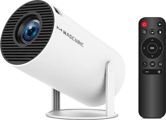 OEM Proyector Hy300 Pro, 8000 L&uacute;menes, Conectividad Wifi Y Bluetooth - Blanco, Enchufe Europeo