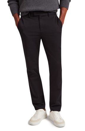 Ted Baker Howetown Stretch Cotton Chinos in Black at Nordstrom, Size 30