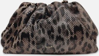 Nooki Design Womens LUCINDA CLUTCH BAG-SNAKE - Brown - Size: ONE