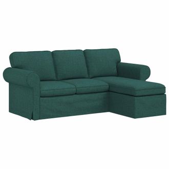 vidaXL Sof&aacute; Verde Oscuro 195 X 138 X 80 Cm Tela Vidaxl