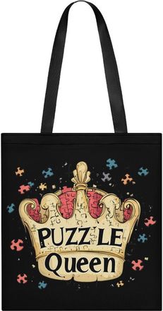 Generic Jigsaw Puzzle Queen Tote Bag for Women Men Shoulder Bags Purses Pouch Handbags