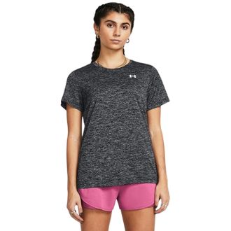 Under Armour Twist T-shirt met korte mouwen voor dames (Zwarte Twist)