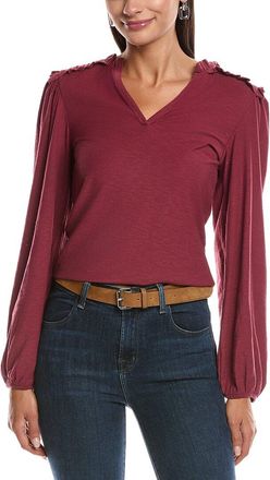 Nation Ltd Nation Ltd Dolly Smocked Shoulder T-Shirt