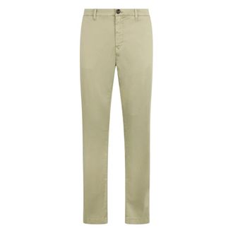 Moorer Chinos, male, Green, Size: 3XL Light khaki colored trousers with straight and slim cut