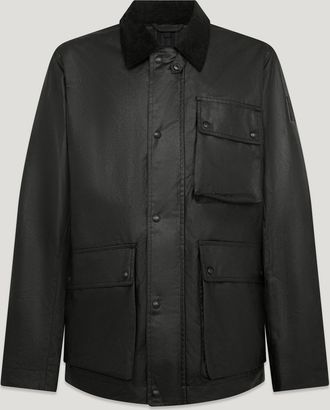 Belstaff Incline Jacket Mens Waxed Cotton Black Size 2XL