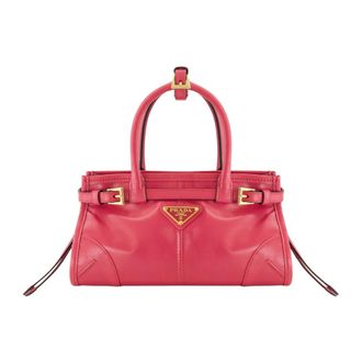 Prada Tassen, Dames, Roze, ONE Size, Leer, Mini sac Bonnie