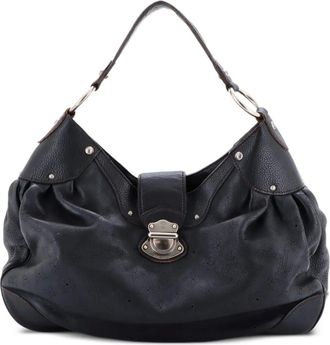 Louis Vuitton Solar Handbag Mahina Leather GM hobo bag - Zwart