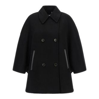 Max Mara Dames, Mantels, Zwart, Maat: M Kasjmier