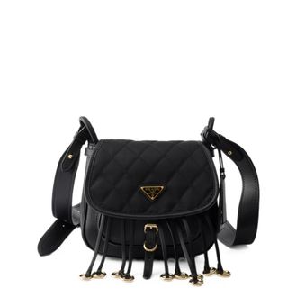 Prada Corsaire Re-Nylon And Leather Mini Shoulder Bag