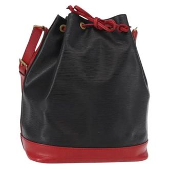 Louis Vuitton Pre-owned Leather Bucket Bag - Dames - Vintage Tas - Zwart - ONE Size - Leer - Vintage