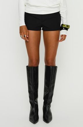 Princess Polly Two Lovers Low Rise Shorts in Black at Nordstrom, Size 12