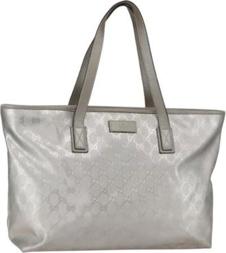 Gucci Pre-owned Tote Bags, female, Gray, Size: ONE SIZE Pre-owned Vintage Tote Bag