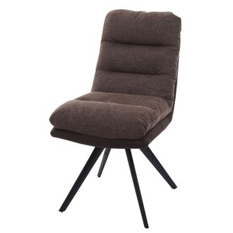 Hhg Silla De Comedor Hhg-847, Silla De Cocina Silla, Giratoria Auto Posici&oacute;n Tela/textil Mvg, Marr&oacute;n-marr&oacute;n Oscuro