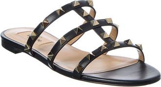 Valentino Rockstud Caged Leather Sandal