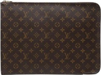 Louis Vuitton Pre-owned Clutch - Dames - Vintage Clutch - Bruin - ONE Size - Vintage