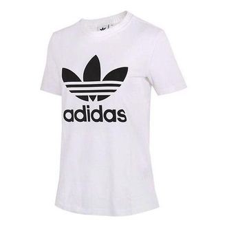 adidas (WMNS) adidas originals Trefoil Printing White CV9889