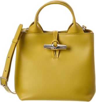 Longchamp Le Roseau Small Leather Handbag
