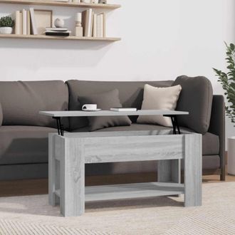 vidaXL Vidaxl - Mesa De Centro Madera De Ingenier&iacute;a Gris Sonoma 101x49x52 Cm