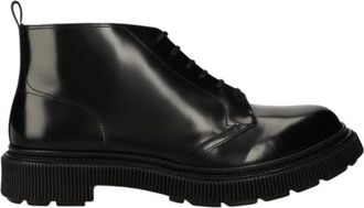 Adieu Paris Enkellaarsjes - Dames - Veterlaarzen - Zwart - 36 EU - Leer - Schoenen