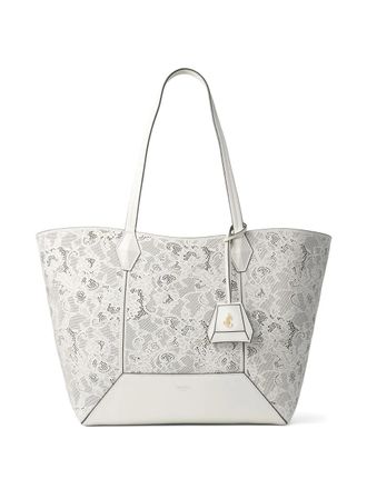 Jimmy Choo London Borsa tote con decorazione - Bianco