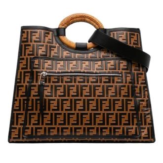 Fendi Pre-owned Runaway Shopper Satchel - Dames - Vintage Shopper - Bruin - ONE Size - Vintage