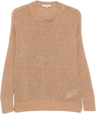 Antonelli Maglione Brembana in maglia traforata - - Knitwear - Donna - Beige - M