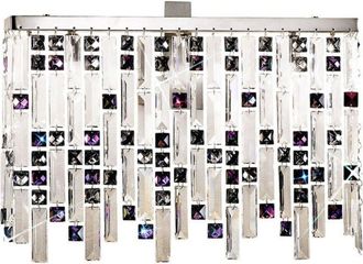 Kolarz Prisma - L&aacute;mpara De Pared De Cristal De Dise&ntilde;ador, Cromo Pulido, 3x G9 - Kolarz