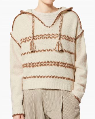 Isabel Marant Romera Sweater In Ecru/bronze