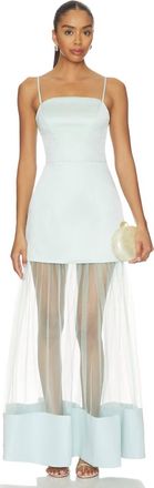 Elliatt Marcella Strapless Gown In Seagreen