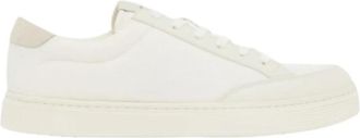 Emporio Armani Low-top Sneakers - Heren - Sneakers - Wit - 41 EU - Leer - Schoenen