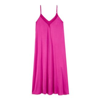 Oltre Kleedjes, Dames, Roze, S, Satijn, Midi Kleedjes
