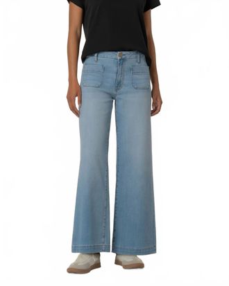 Kut from the Kloth Meg High Rise Wide Leg Jean In Fortitude Wash