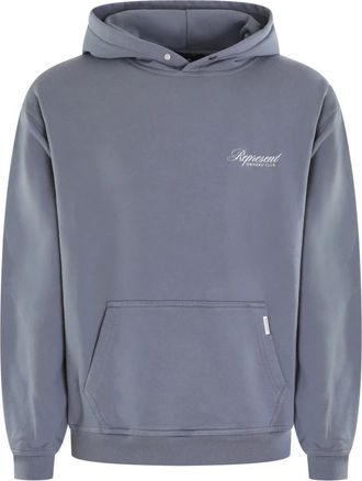 Represent Blauwe Script Hoodie voor Heren - Heren - Hoodies - Blauw - XL - Hoodies & sweatvesten