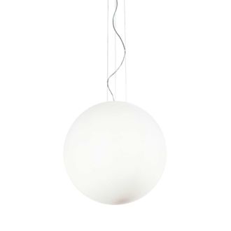 Netlighting Mapa Bianco 1 Light Extra Large Globe Ceiling Pendant White E27