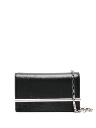 Alexander McQueen Kleine Cross-Bar crossbodytas - Zwart
