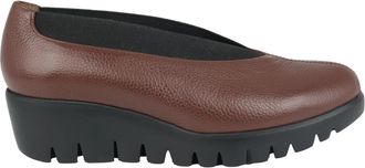 Wonders Bruine damesloafer - Stijlvolle schoenen - Dames - Sleehakken - Bruin - 40 EU - Leer - Schoenen