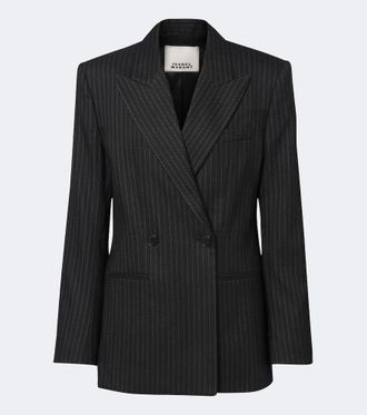 Isabel Marant Ranya pinstripe wool-blend blazer