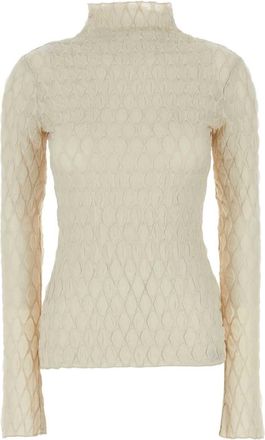 C & M Camilla and Marc Ivory Stretch Polyester Sissil Top