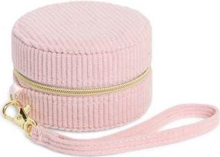 Nordstrom Mini Round Jewelry Box in Pink Corduroy at Nordstrom Rack