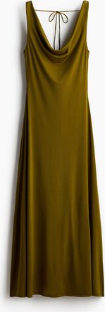 H&M Drapiertes Jerseykleid - Olivgr&uuml;n