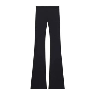 Courr&egrave;ges Ellipse Trousers - female - Courr&egrave;ges - Wide Trousers - Black - S - Trousers
