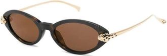 Cartier Zonnebril - Dames - Zonnebrillen - Veelkleurig - 52 MM - Nylon - Accessoires