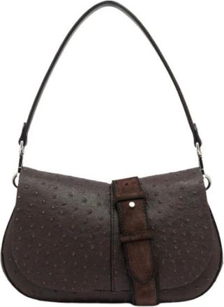 Gianni Chiarini Helena Round - Dames - Schoudertassen - Bruin - ONE Size - Leer - Tassen