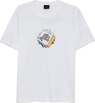 Paul Smith T-shirt con stampa grafica - Bianco